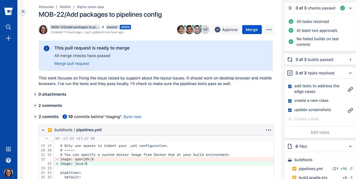 Bitbucket Code review tool